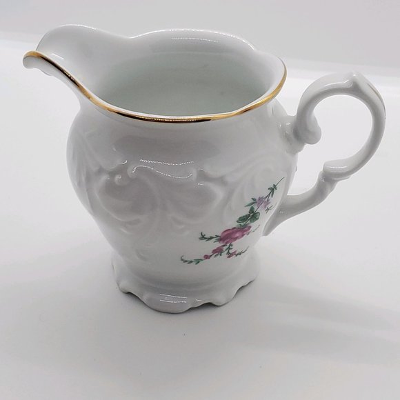 Vintage China Royal Kent Collection Poland Bavarian Rose Sugar Bowl & Creamer - Picture 11 of 13